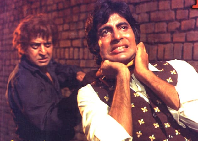 Pran, Big B and shayari on the sets of Don