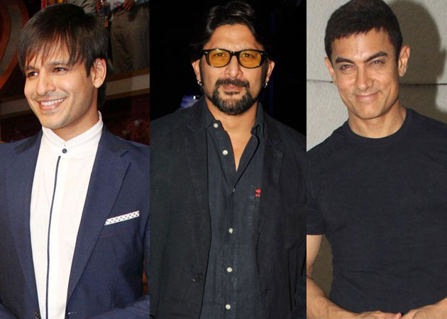 Arshad Warsi, Vivek Oberoi salute Aamir Khan on silver jubilee in filmdom