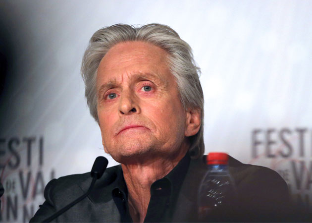 Michael Douglas fights back tears at Cannes
