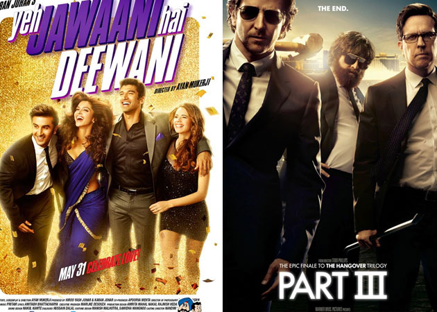 Today's big releases: <i>Yeh Jawaani Hai Deewani, The Hangover Part III</i> 