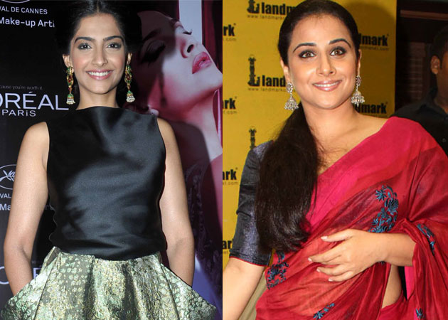 Vidya Balan should wear <i>saris</i> and pearls in Cannes, advises Sonam Kapoor