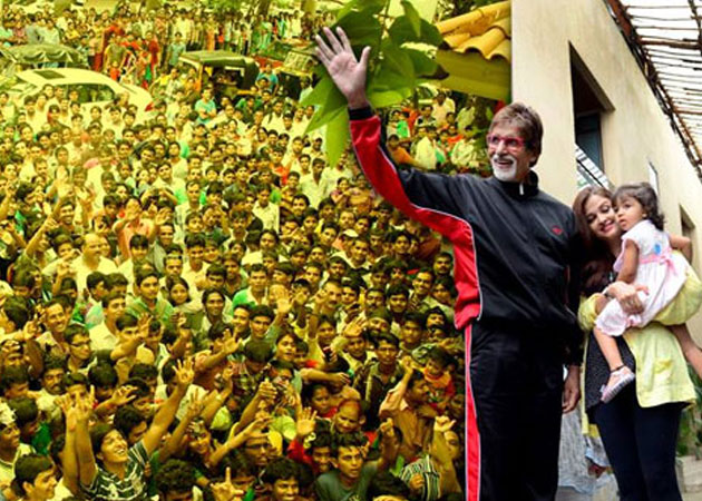 When Aaradhya met grandpa Amitabh Bachchan's fans