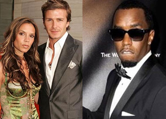 The Beckhams, P Diddy bond over dinner