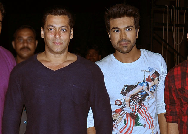 Salman Khan, Ram Charan Teja bond on <i>Yevadu</I> set