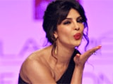 Priyanka Chopra blows a flying kiss on the ramp at Lakme Fashion Week
