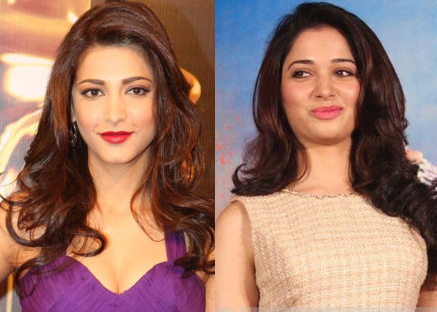 Shruti Haasan to replace Tamannah Bhatia in <i>Aagadu</i>