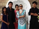 Shah Rukh Khan celebrates Eid with family and media