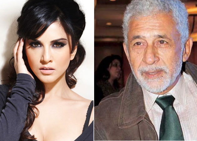 Sunny Leone gets tips from Naseeruddin Shah