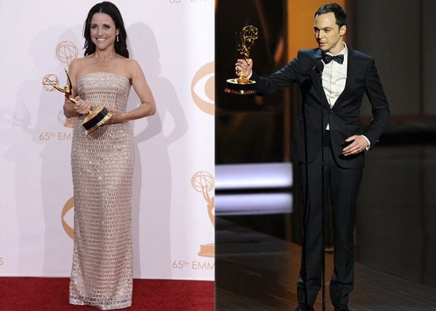 Emmy Awards 2013: Julia Louis-Dreyfus, Jim Parsons early winners