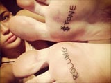Miley Cyrus gets Rolling Stone tattoo on the soles of her feet