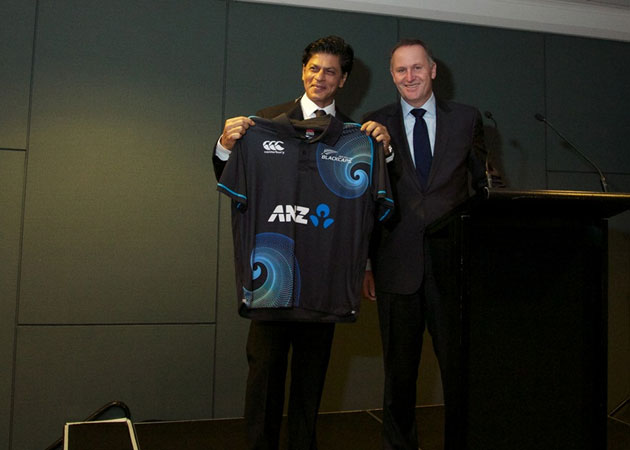 Shah Rukh Khan welcomed in New Zealand by Prime Minister John Key