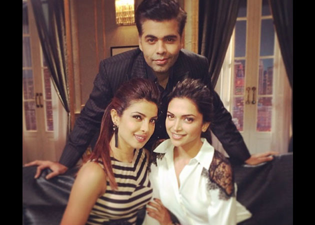 Priyanka Chopra, Deepika Padukone have <i>Koffee with Karan</i>