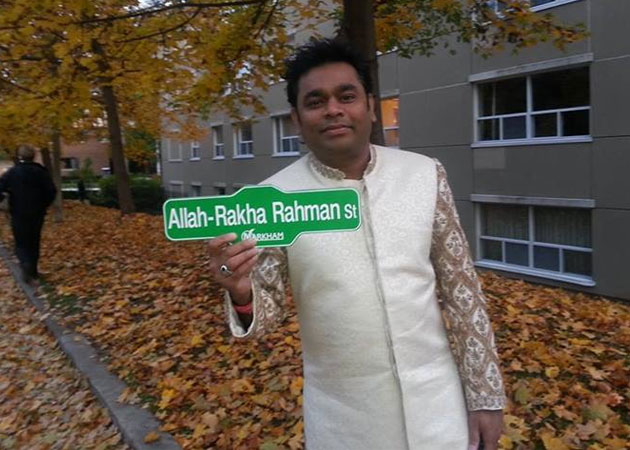 Street named after A R Rahman in Canada