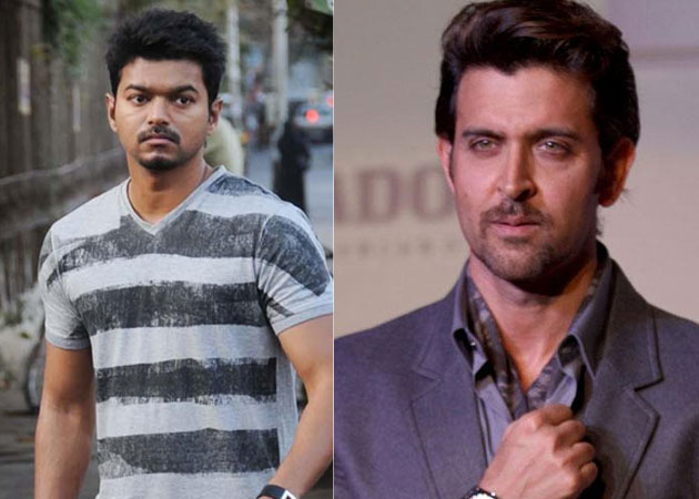 Tamil actor Vijay in awe of Hrithik Roshan in <i>Krrish 3</i>