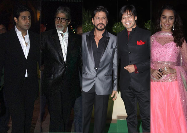 Amitabh Bachchan and Shah Rukh Khan attend Vishesh Bhatt's wedding ...