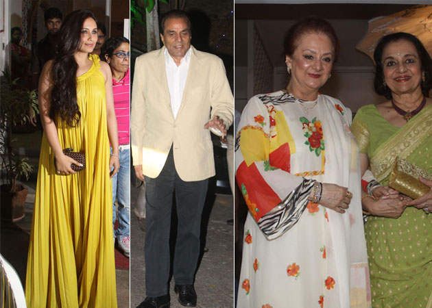 Rani, Dharmendra, Asha Parekh attend Dilip Kumar's birthday celebrations