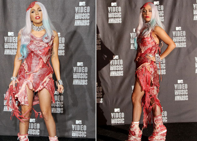 Lady Gaga's meat dress named most controversial red carpet moment