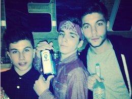 Madonna slammed for photo of underage son with alcohol bottle Madonna slammed for photo of underage son with alcohol bottle