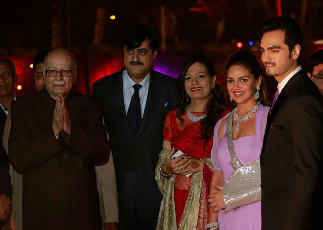 At Ahana Deol's Delhi reception, L K Advani, Sushma Swaraj and other VIP guests