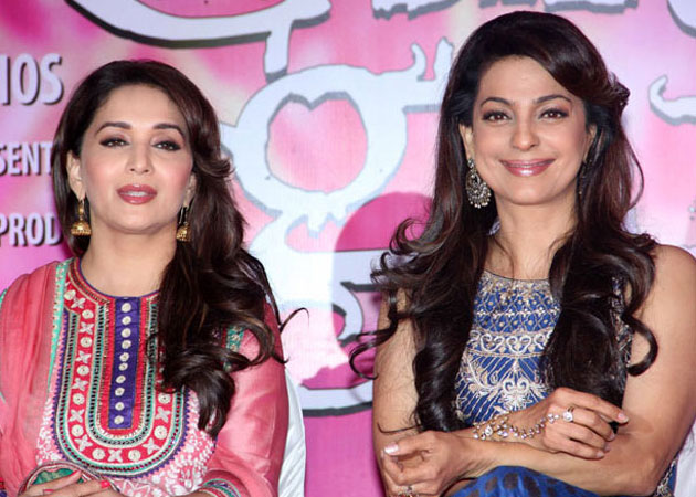 Juhi Chawla and Madhuri Dixit to promote <i>Gulaab Gang</i> on <i>Boogie Woogie</i>