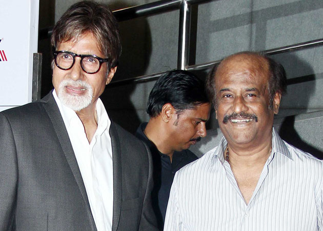 Amitabh Bachchan unveils the Hindi trailer of Rajinikanth's <i>Kochadaiiyaan</i>