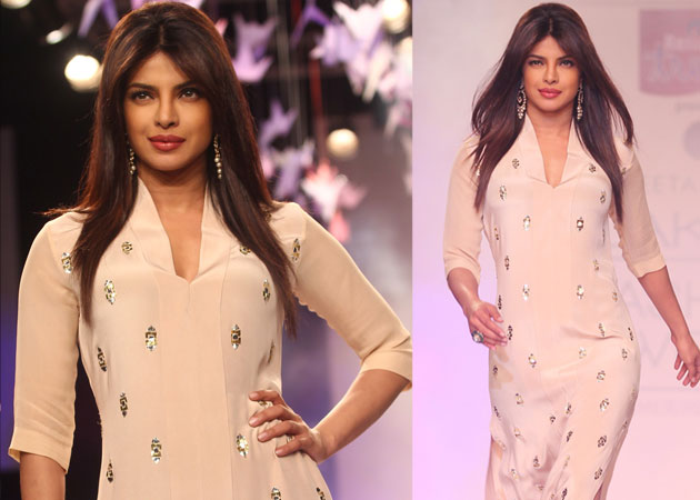 Priyanka Chopra walks the ramp for Neeta Lulla at Lakme Fashion Week