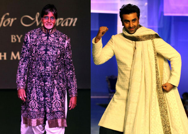 Amitabh Bachchan, Ranbir Kapoor walk the ramp for Shabana Azmi
