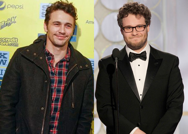 Seth Rogen takes a dig at James Franco's Instagram scandal on Saturday Night Live
