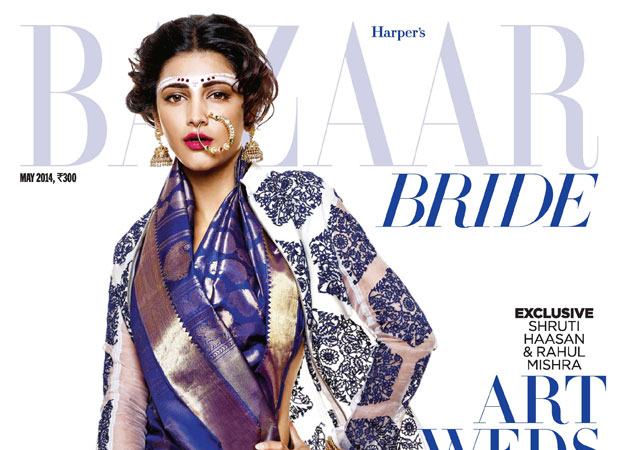 Shruti Haasan showcases bridal look on Harper's Bazaar cover