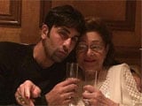 Ranbir Kapoor Clinks Glasses With Grandmother Krishna Raj Kapoor