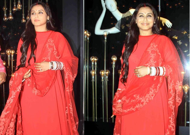Rani Mukerji, in Bridal Red, Plays Hostess at Chopra Store Launch