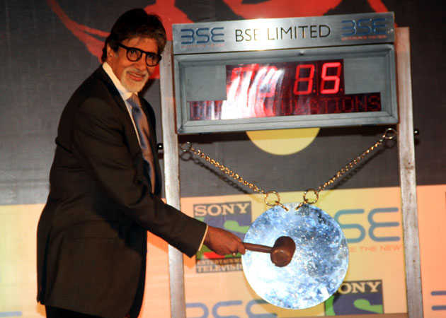 Amitabh Bachchan Rings BSE Opening Bell For TV Show <i>Yudh</i>