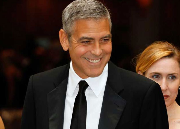 George Clooney Plays Basketball With Students From His High School