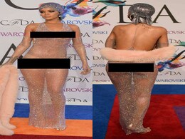 Rihanna Wears 'Scandalous' Fishnet and Crystals and Little Else to CFDA Rihanna Wears 'Scandalous' Fishnet and Crystals and Little Else to CFDA