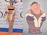 Rihanna's Sheer Dress Copied by <i>Family Guy</i> Dad But She Doesn't Mind