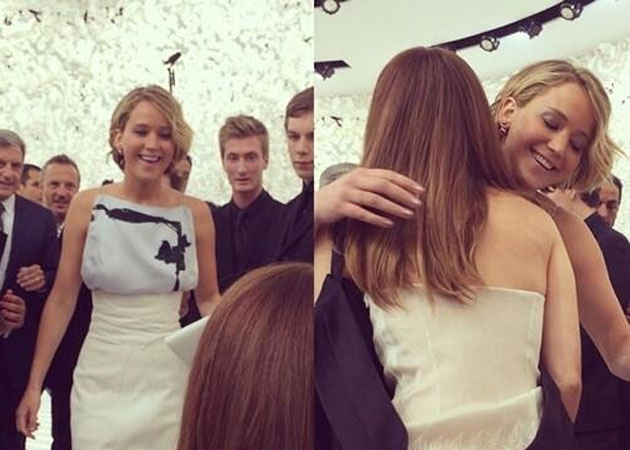 Emma Watson Survives Being Facepalmed by Jennifer Lawrence in Paris