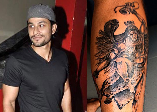 Kumal Khemu Gets Shiva Tattoo on Leg