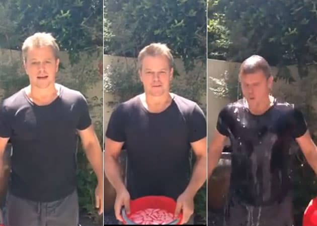  Ice Bucket Challenge: Matt Damon Uses Flush Water. That's Right Flush Water