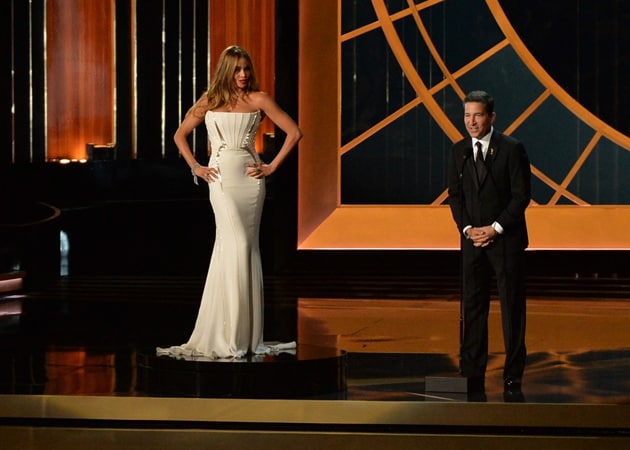 Sofia Vergara Says Emmys Platform Stunt Was 'Opposite of Sexist'