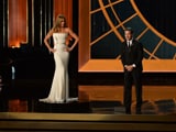 Sofia Vergara Says Emmys Platform Stunt Was "Opposite of Sexist"