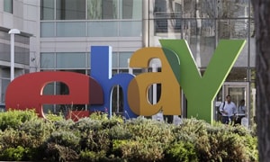 EBay shares touch six-year high on strong results
