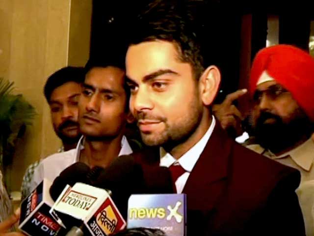 Video : Kohli dedicates Arjuna Award to his father