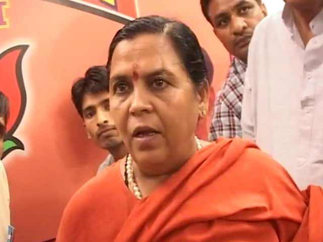 If they arrest the MLAs, we'll all go to jail: BJP leader Uma Bharti to NDTV