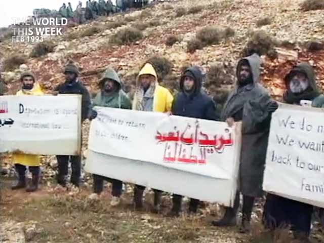 Video : The World This Week: Deadlock continues over deportation of 400 Palestinians (Aired: February 1993)