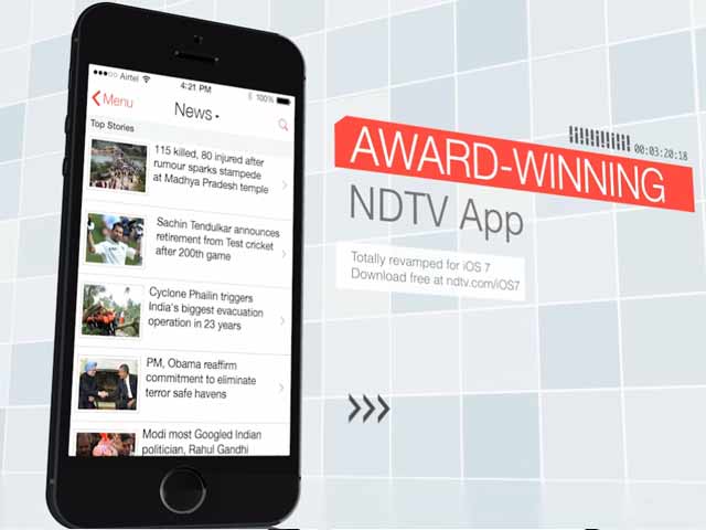 NDTV News app redesigned for iOS 7