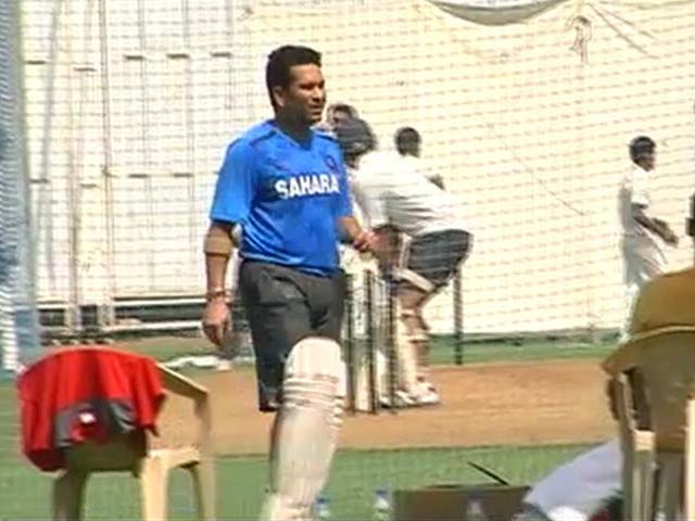Sachin Tendulkar starts training for last Ranji Trophy match