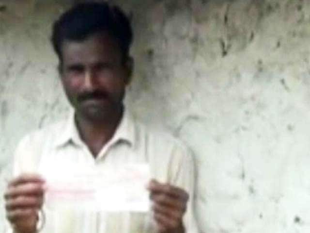 Video : For this Maharashtra farmer, a cheque for Rs. 80. That's some relief!