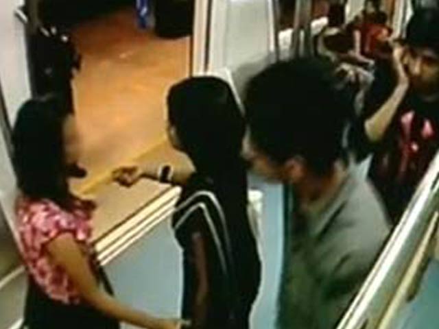 CCTV suggests sexual harassment of girl on Bangalore metro