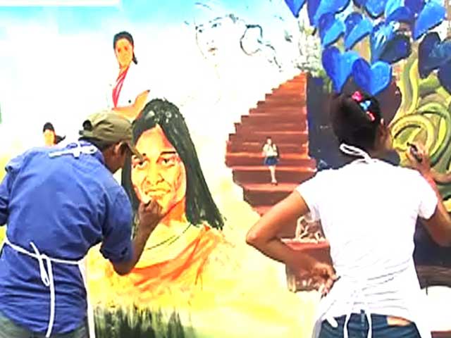 बेटियों के लिए मुहिम के तहत पेंटिंग्स कॉम्पिटेशन