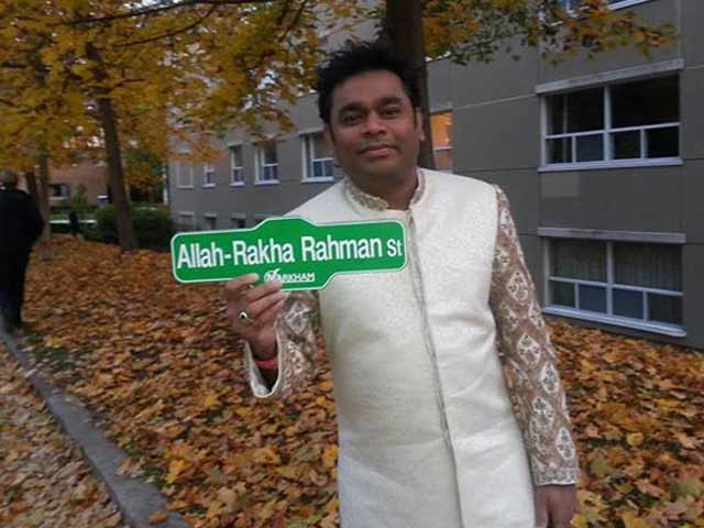 A R Rahman has a street named after him